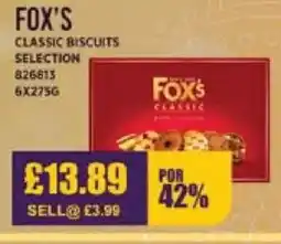 Bestway FOX'S Classic biscuits selection offer