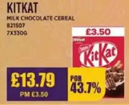 Bestway KITKAT Milk chocolate cereal offer