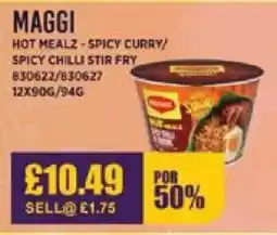 Bestway MAGGI Hot mealz-spicy curry/ spicy chilli stir fry offer