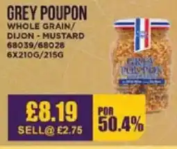 Bestway GREY POUPON Whole grain/ dijon - mustard offer