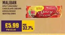 Bestway MALIBAN Spicy cracker/ chocolate creams offer