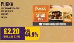 Bestway PUKKA Microwaveable steak pies offer