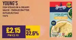 Bestway YOUNG'S Fish steaks in a creamy sauce - parsley/butter offer