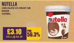 Bestway NUTELLA Chocolate ice cream tub offer