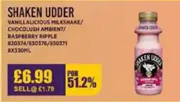 Bestway SHAKEN UDDER Vanillalicious milkshake/ chocolush ambient/ raspberry ripple offer