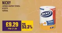 Bestway NICKY Jumbo paper towel offer