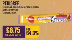 Bestway PEDIGREE Jumbone bf&plt maxi/bf&plt med offer