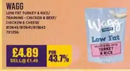 Bestway WAGG Low fat turkey & rice/ training-chicken & beef/ chicken & cheese offer