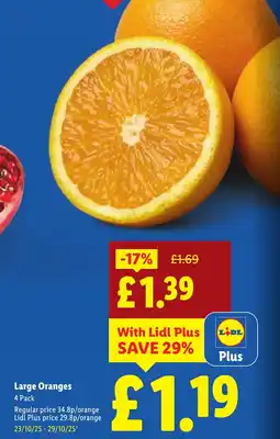 Lidl Large Oranges offer