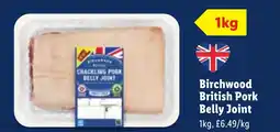 Lidl Birchwood British Pork Belly Joint offer