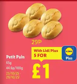 Lidl Petit Pain offer