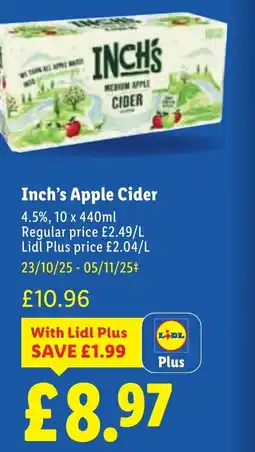 Lidl Inch's Apple Cider offer