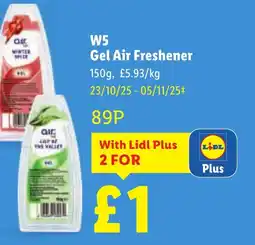 Lidl W5 Gel Air Freshener offer