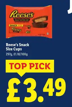 Lidl Reese's Snack Size Cups offer