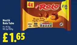 Lidl Nestlé Rolo Tube offer