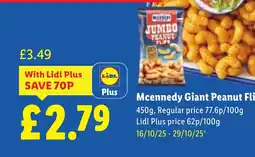 Lidl Mcennedy Giant Peanut Flips offer