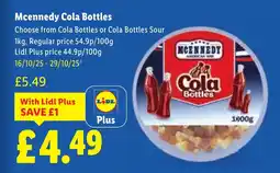 Lidl Mcennedy Cola Bottles offer