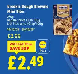 Lidl Brookie Dough Brownie Mini Bites offer