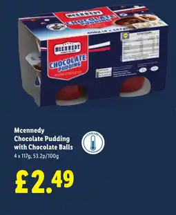 Lidl Mcennedy Chocolate Pudding with Chocolate Balls offer