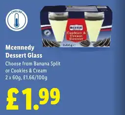 Lidl Mcennedy Dessert Glass offer