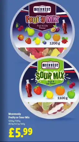 Lidl Mcennedy Fruity or Sour Mix offer