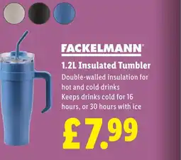 Lidl FACKELMANN® 1.2L Insulated Tumbler offer