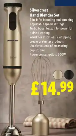 Lidl Silvercrest Hand Blender Set offer