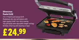 Lidl Silvercrest Panini Grill offer