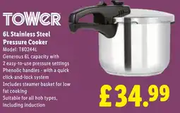 Lidl 6L Stainless Steel Pressure Cooker offer