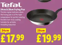 Lidl Tefal 24cm & 28cm Frying Pan offer