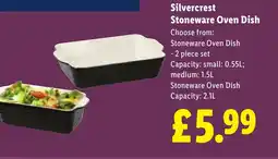 Lidl Silvercrest Stoneware Oven Dish offer