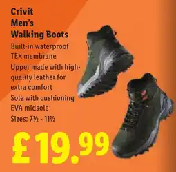 Lidl Crivit Men's Walking Boots offer