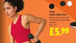 Lidl Crivit Ladies' Sports Bra offer