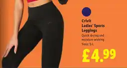 Lidl Crivit Ladies' Sports Leggings offer