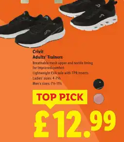 Lidl Crivit Adults' Trainers offer