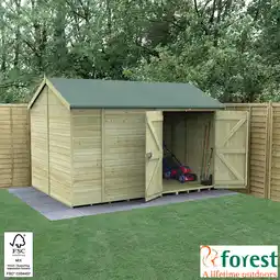 Costco Forest Garden Timberdale 12ft x 8ft 3 (3.6 x 2.5m) Tongue & Groove Wooden Storage Shed offer