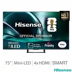 Costco Hisense 75U7QTUK 75 Inch Mini LED HD Smart TV offer
