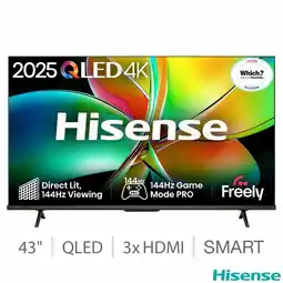 Costco Hisense 43E78QTUK PRO 43 Inch QLED HD Smart TV offer