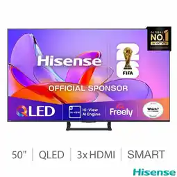 Costco Hisense 50A7QTUK 50 Inch QLED HD Smart TV offer