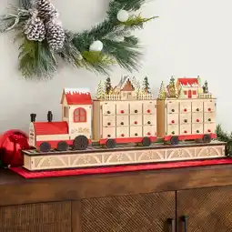 Costco 33 Inch Train Village LED Advent Calendar offer