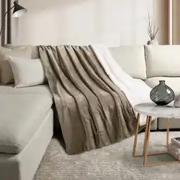 Costco Life Comfort Ultimate Faux Fur Throw in 3 Colours, 152 x 177 cm offer