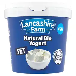 Iceland Lancashire Farm Natural Bio Yogurt Set 1kg offer