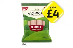 Londis Richmond Thick Pork Sausages offer
