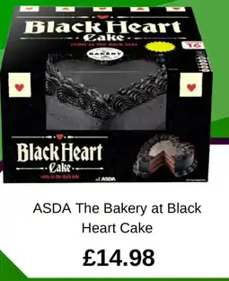 Asda ASDA The Bakery at Black Heart Cake offer