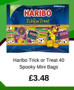Asda Haribo Trick or Treat 40 Spooky Mini Bags offer