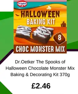 Asda Dr. Oetker The Spooks of Halloween Chocolate Monster Mix Baking & Decorating Kit offer