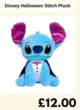 Sainsbury's Disney Halloween Stitch Plush offer