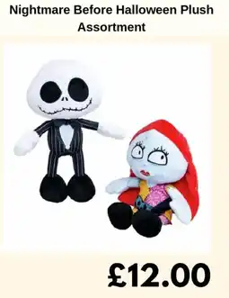 Sainsbury's Nightmare Before Halloween Plush offer