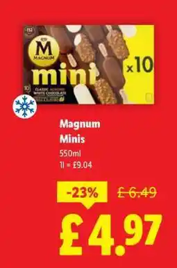 Lidl Magnum Minis offer