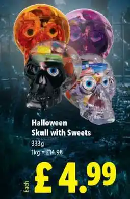Lidl Halloween Skull with Sweets offer